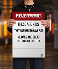 Swimming Please Remember Poster template
