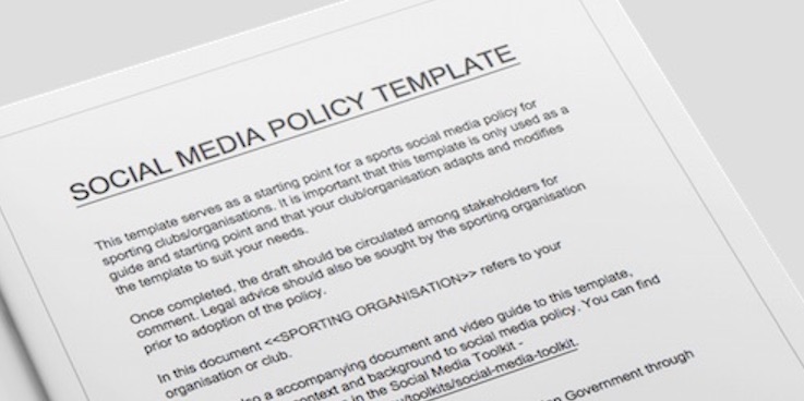 Social media policy template