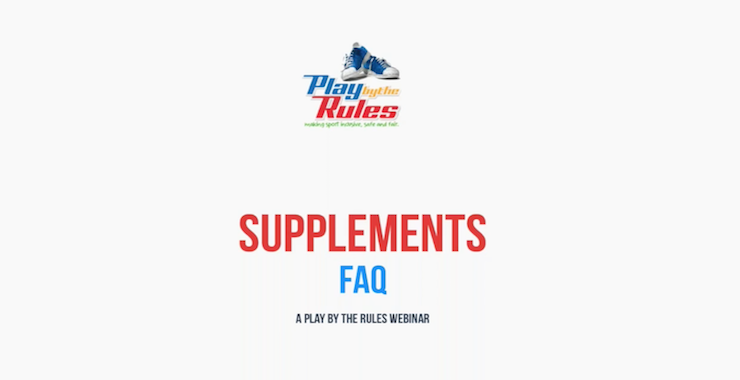 Supplements FAQ